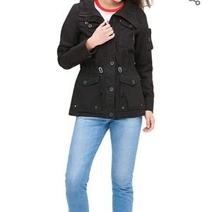 Black Levi's 100% cotton quilted military jacket